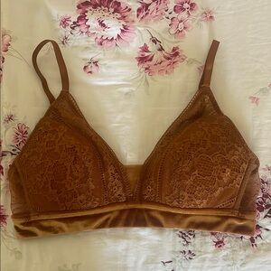 Auden Lace Velvet Bralette
